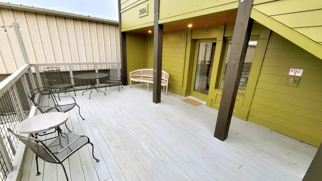 a bedroom with a bed and furniture