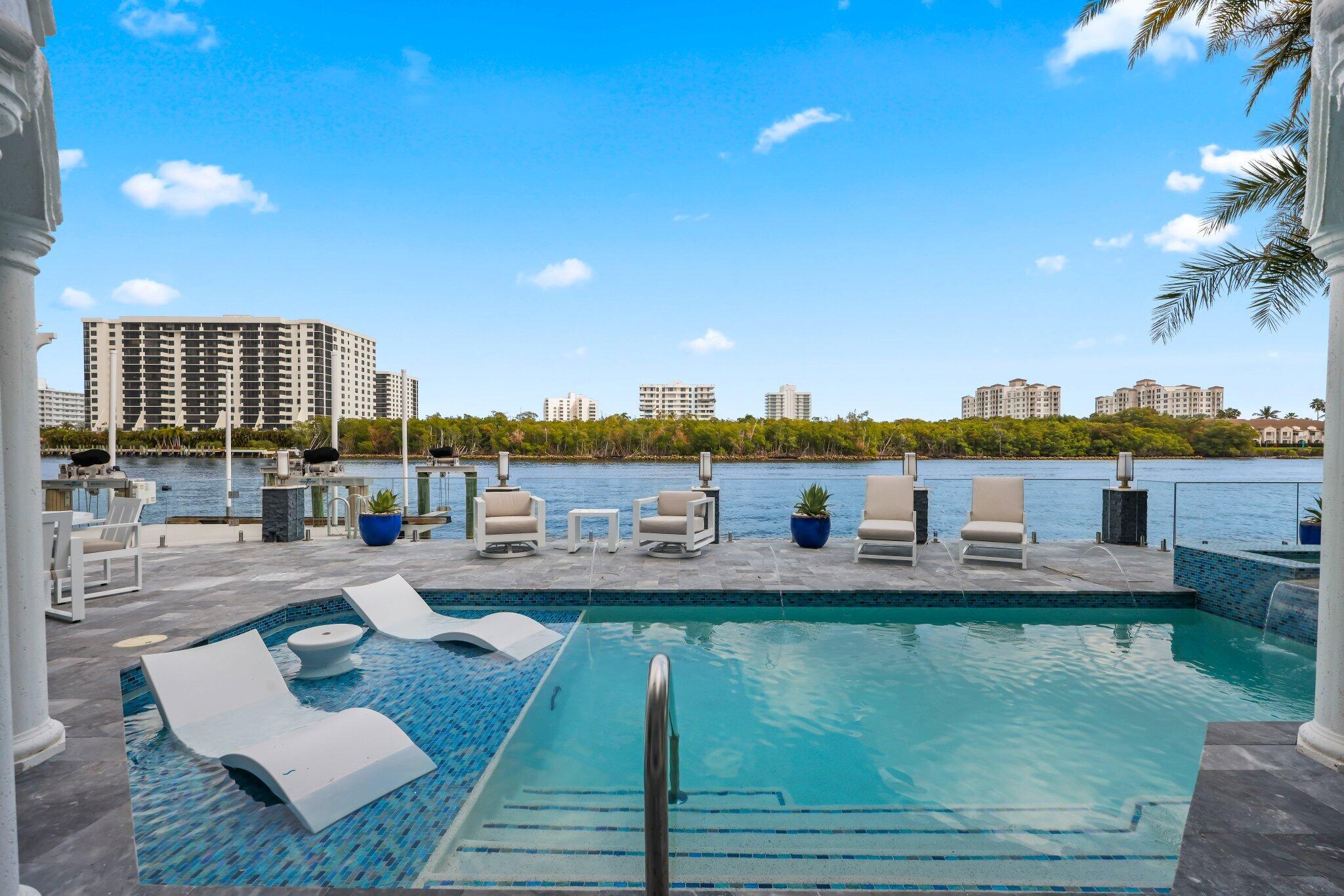 7188 Northeast 8th Drive Boca Raton, FL 33487 - Photo 29 of 77 Pool with Direct Intracoastal View