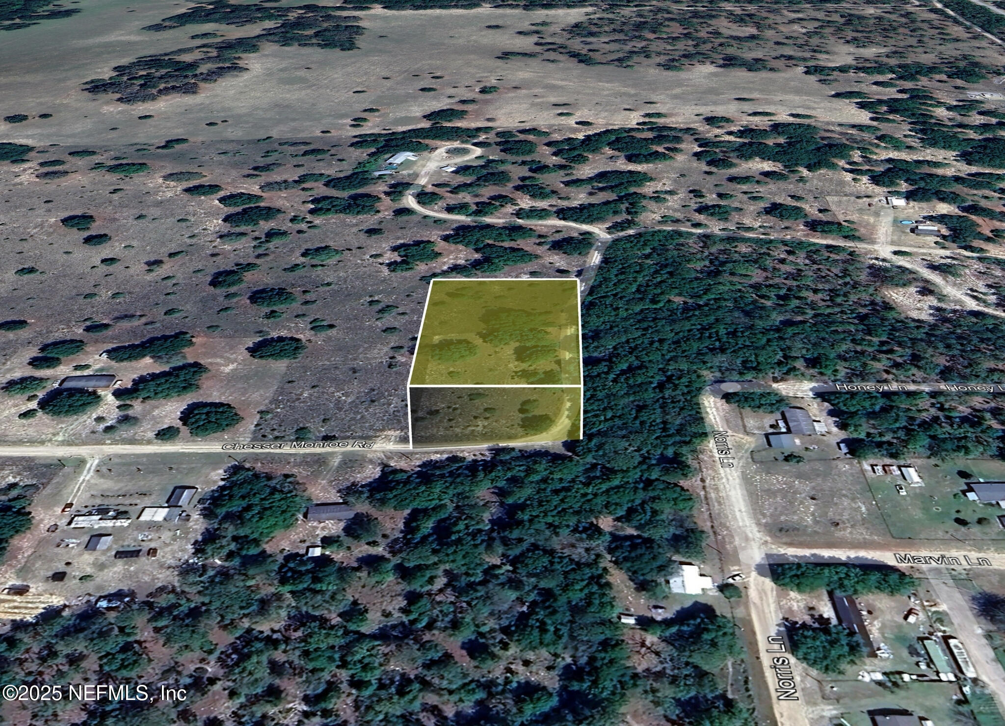 347 Chesser Monroe Road Hawthorne, FL 32640 - Photo 4 of 16 an aerial view of residential house with outdoor space