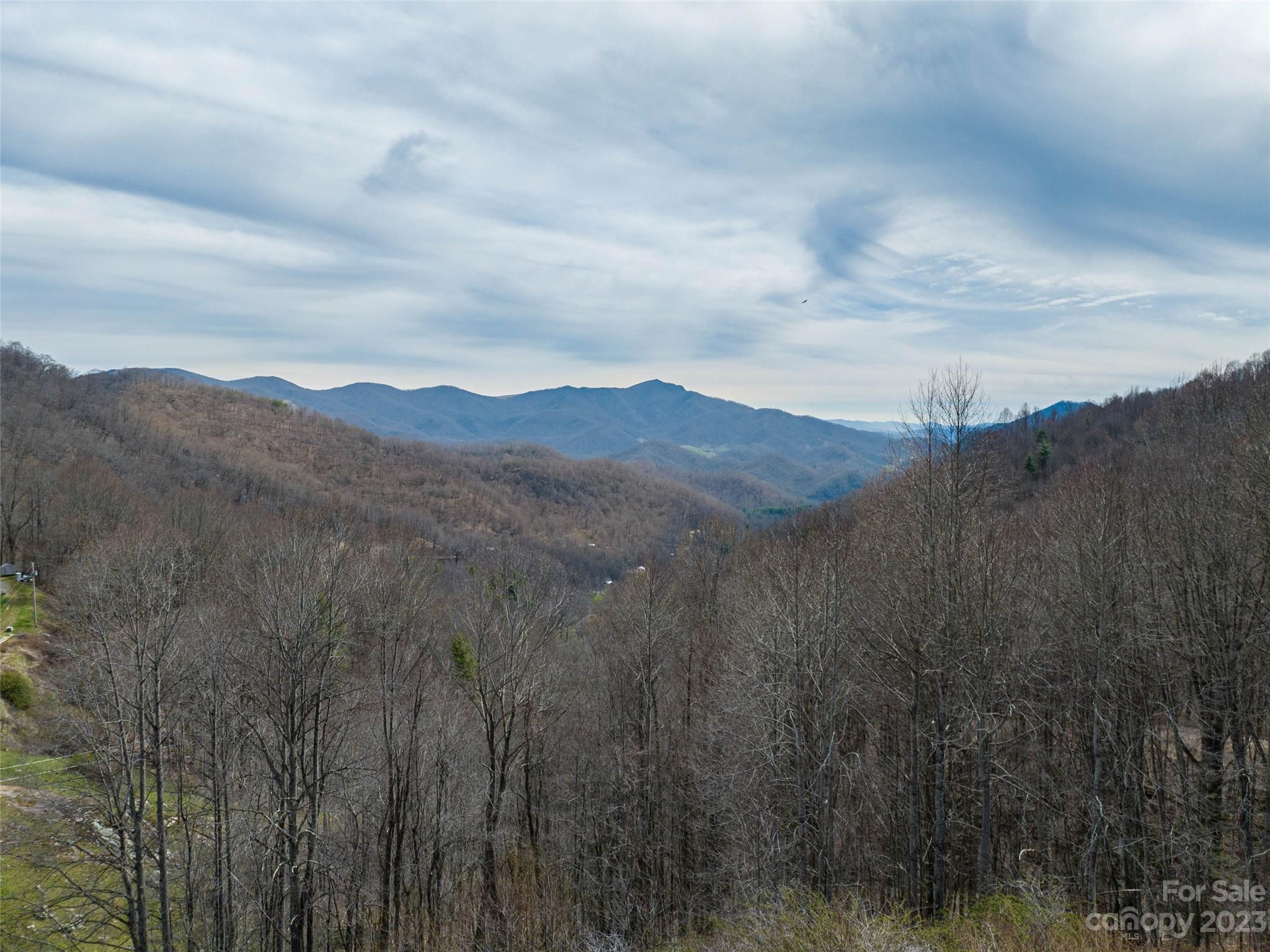 0 Wesley Creek Road Clyde, NC 28721 - Photo 18 of 45 a view of a mountain in the distance in a cloudy sky