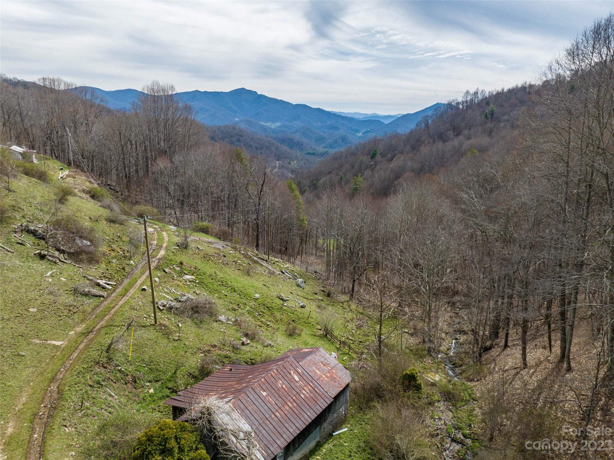 0 Wesley Creek Road Clyde, NC 28721 - Photo 20 of 45 a view of a lush green hillside and a mountain