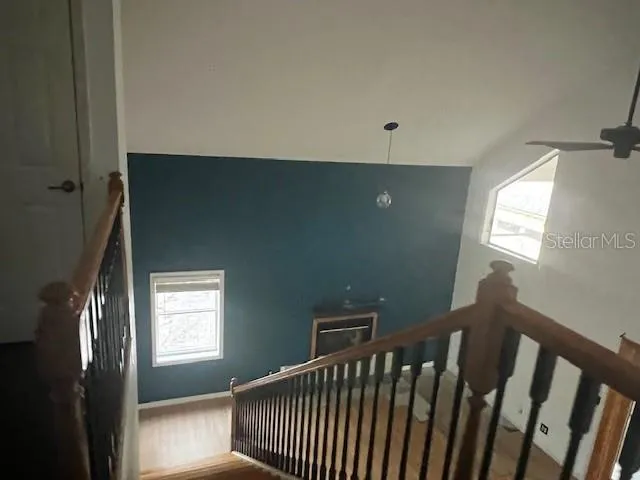 a view of hallway with window