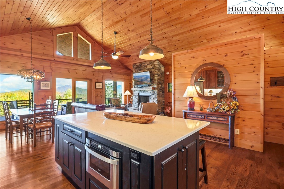 584 Grey Fox Ridge Road Banner Elk, NC 28604 - Photo 12 of 50 a kitchen with sink and cabinets