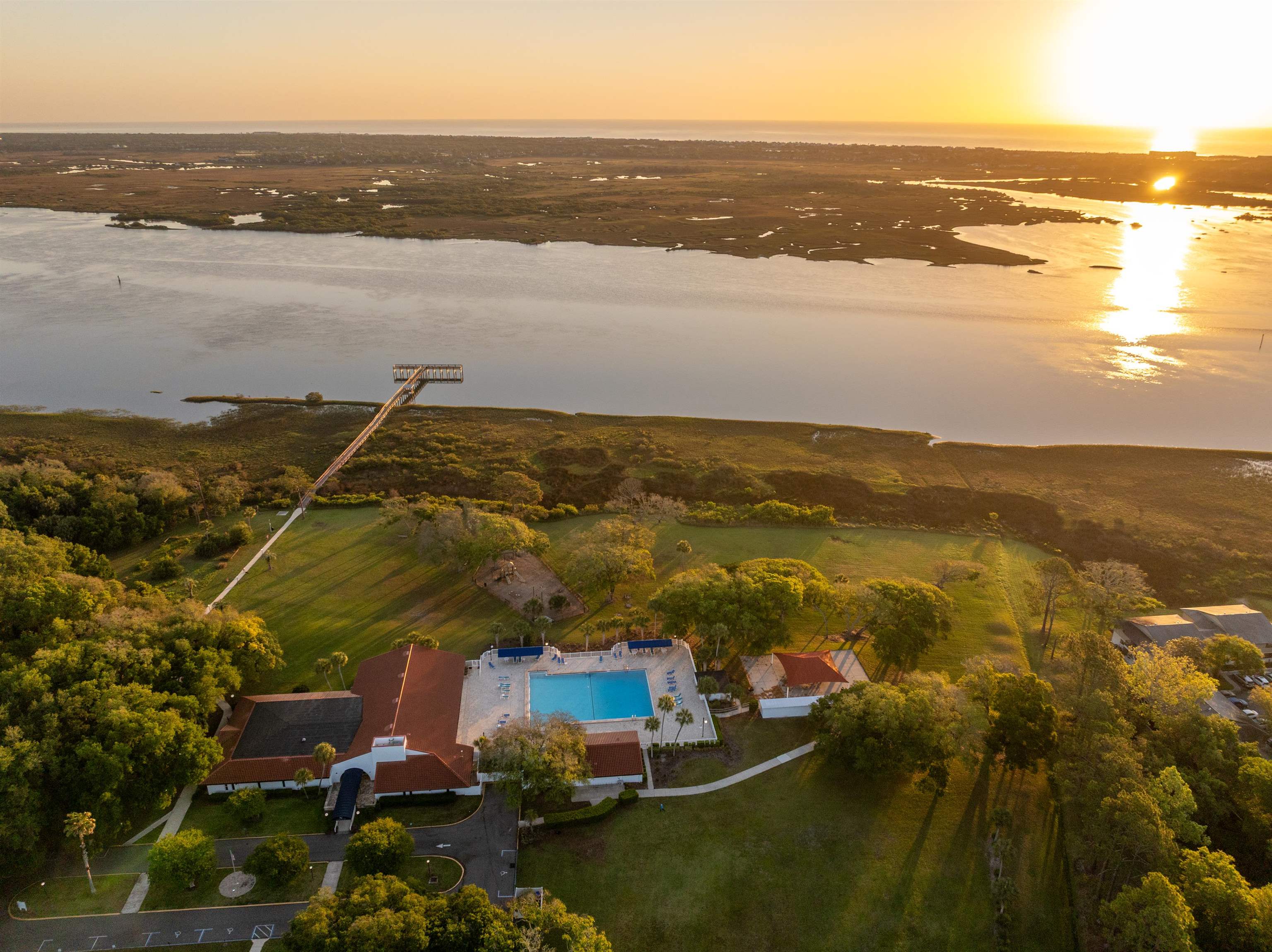285 Trillo Street St. Augustine, FL 32086 - Photo 37 of 48 Bird's eye view of a pool area
