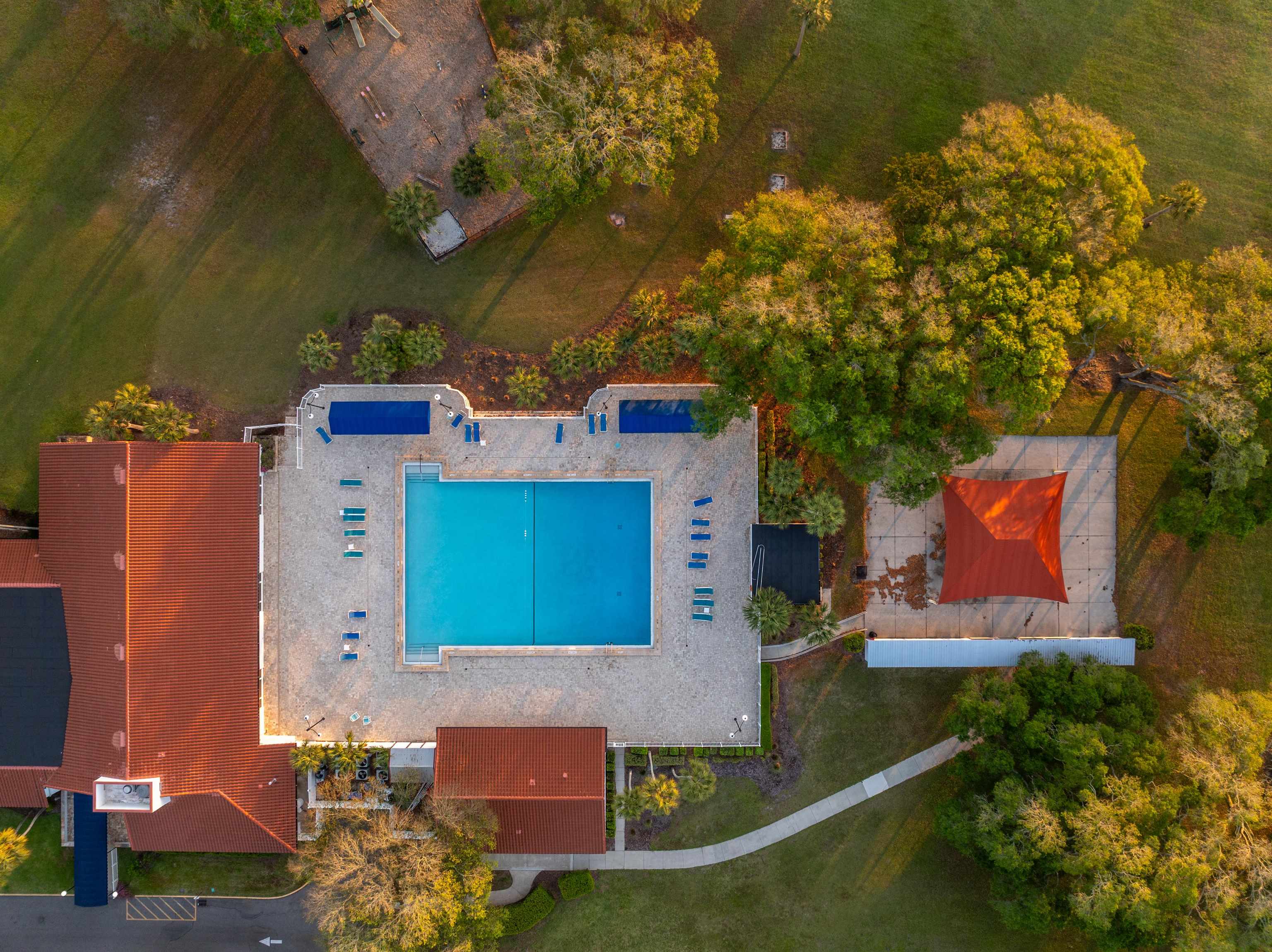285 Trillo Street St. Augustine, FL 32086 - Photo 42 of 48 Drone / aerial view of a pool area