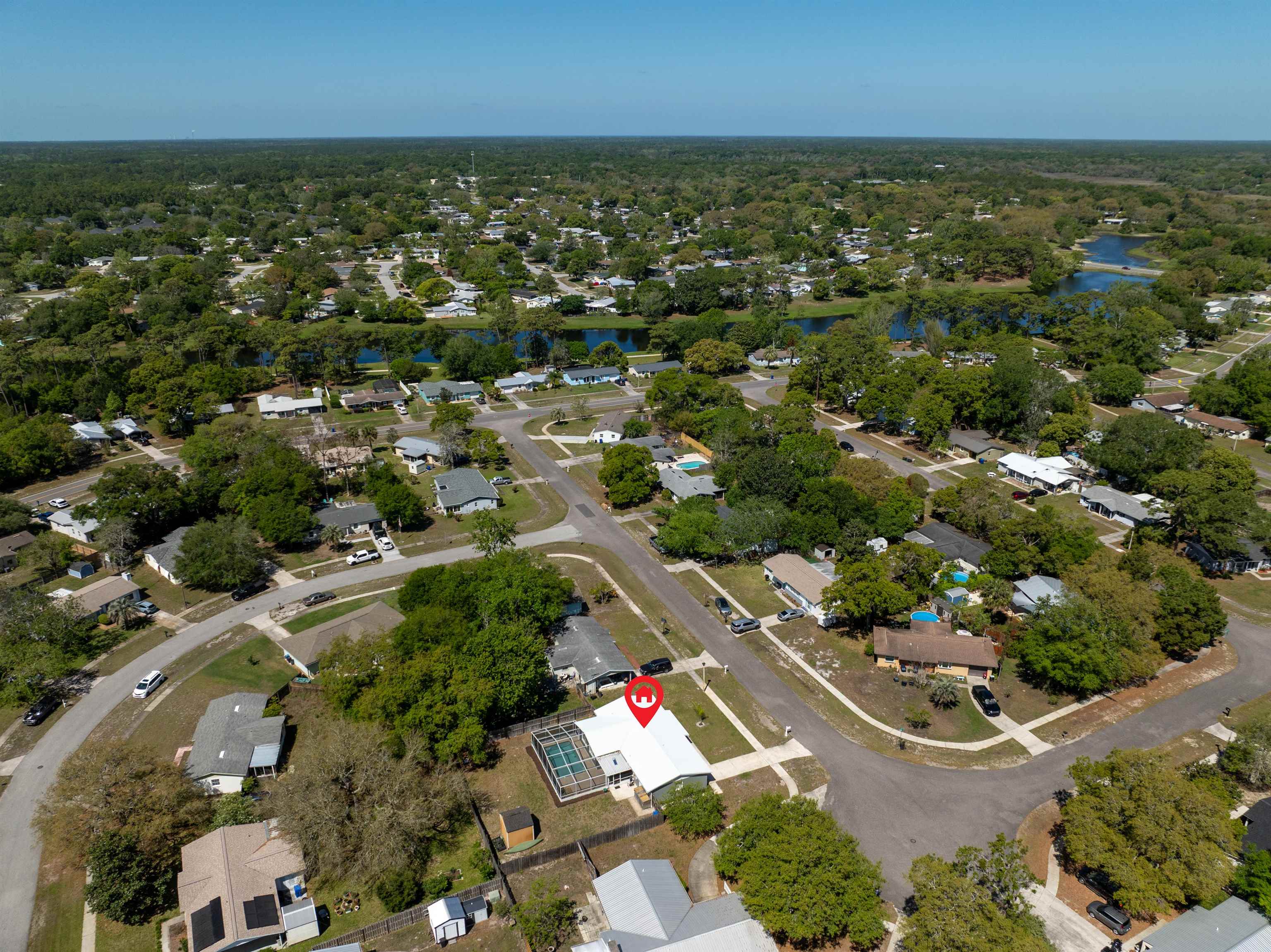 285 Trillo Street St. Augustine, FL 32086 - Photo 47 of 48 Aerial view of property and surrounding area featuring nearby suburban area and a nearby body of water