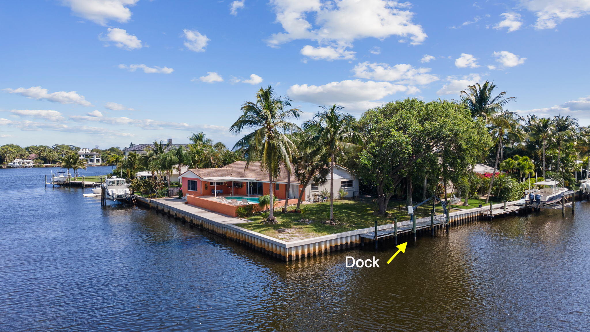 159 Gulfstream Drive Tequesta, FL 33469 - Photo 3 of 32 Dock on Canal Side