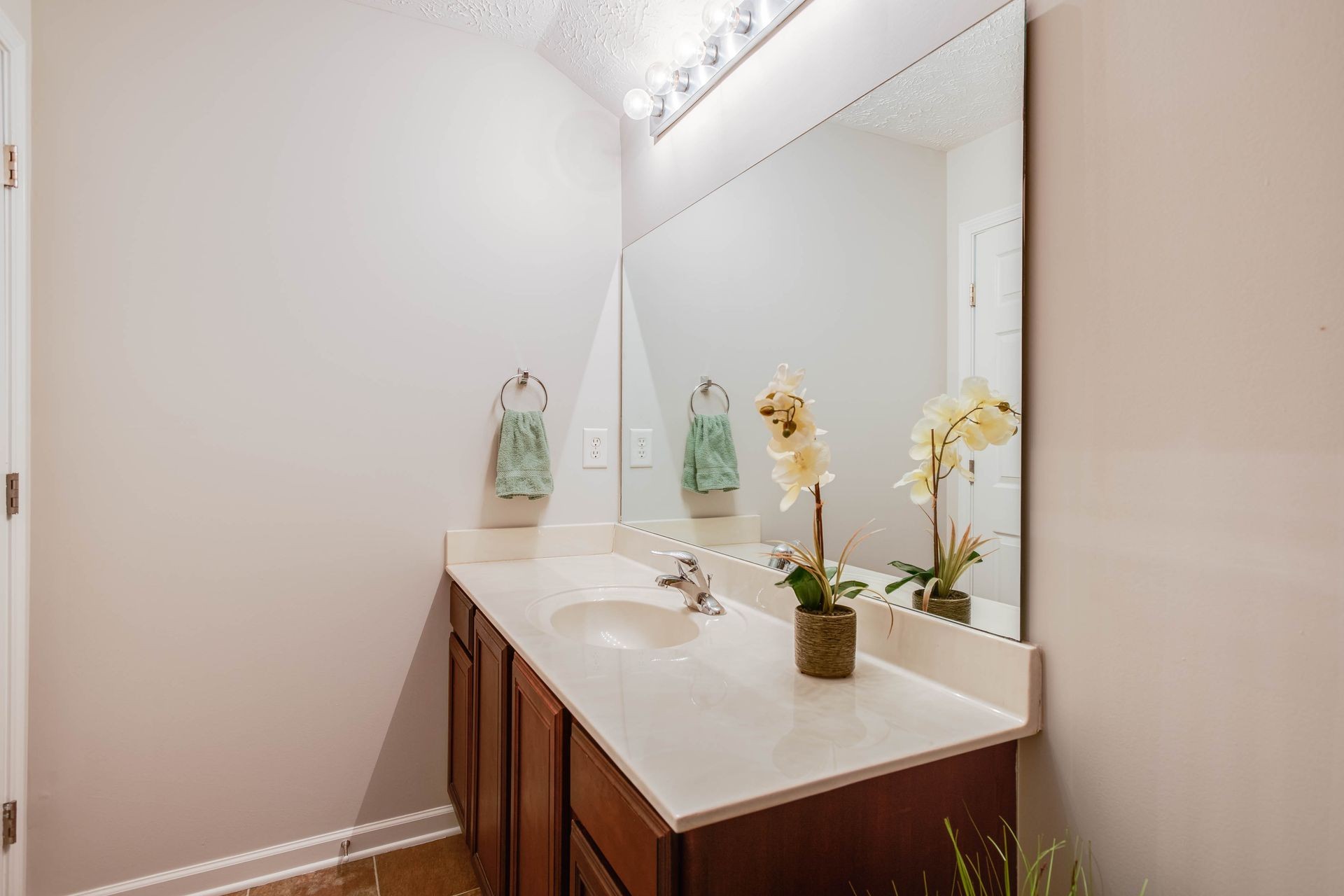 3057 Soaring Eagle Way Spring Hill, TN 37174 - Photo 21 of 32 a bathroom with a sink and a mirror