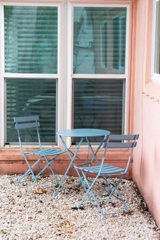 a house view with a backyard