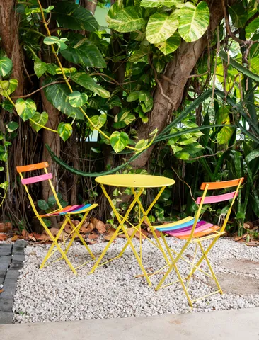 a view of outdoor space with seating area