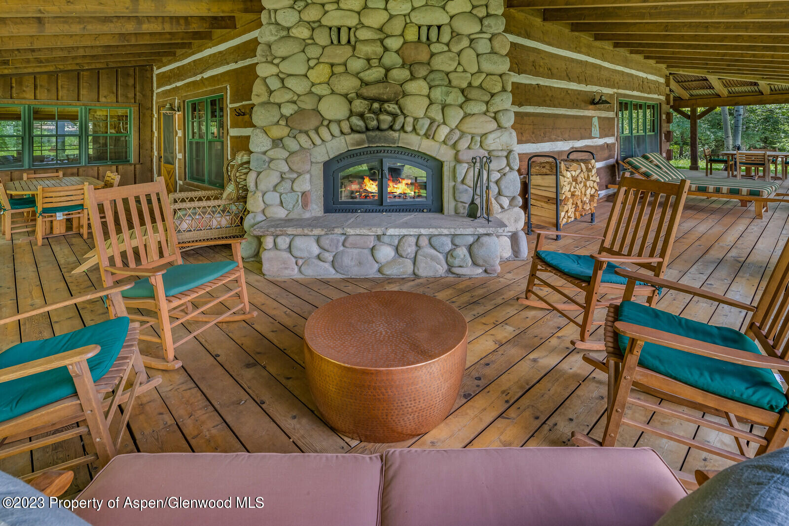6 A Arbaney Ranch Road Basalt, CO 81621 - Photo 36 of 44 a view of a chairs and table in the patio