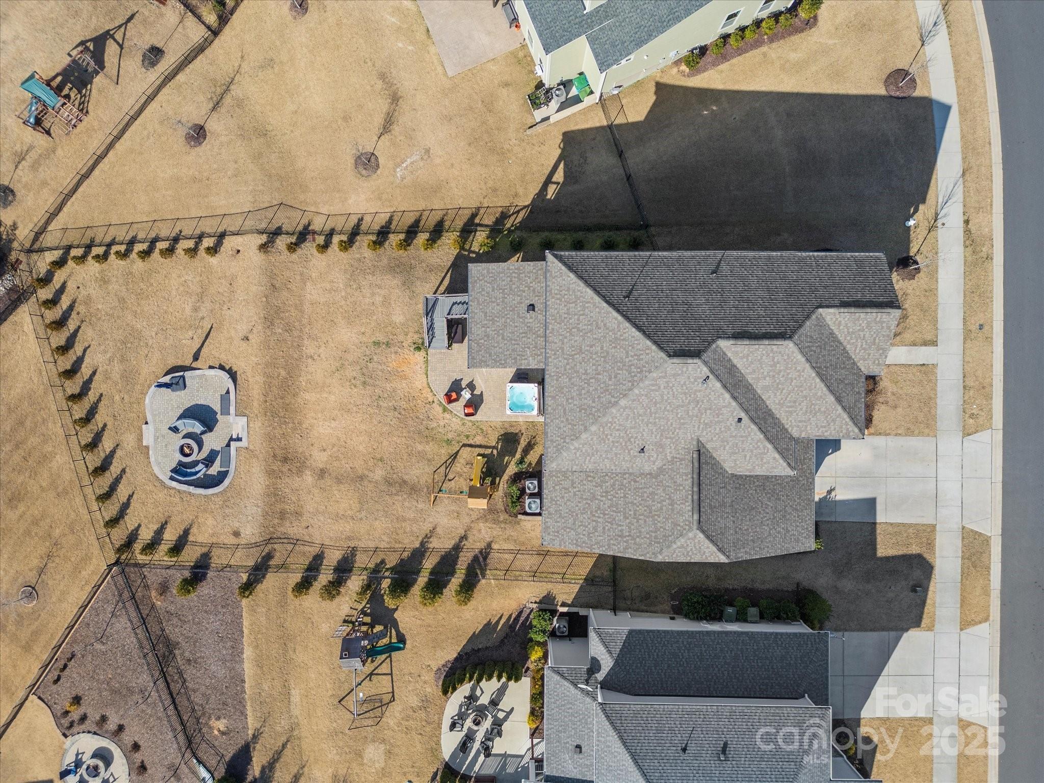 523 Rock Skip Way Fort Mill, SC 29708 - Photo 45 of 48 an aerial view of a house with a garden