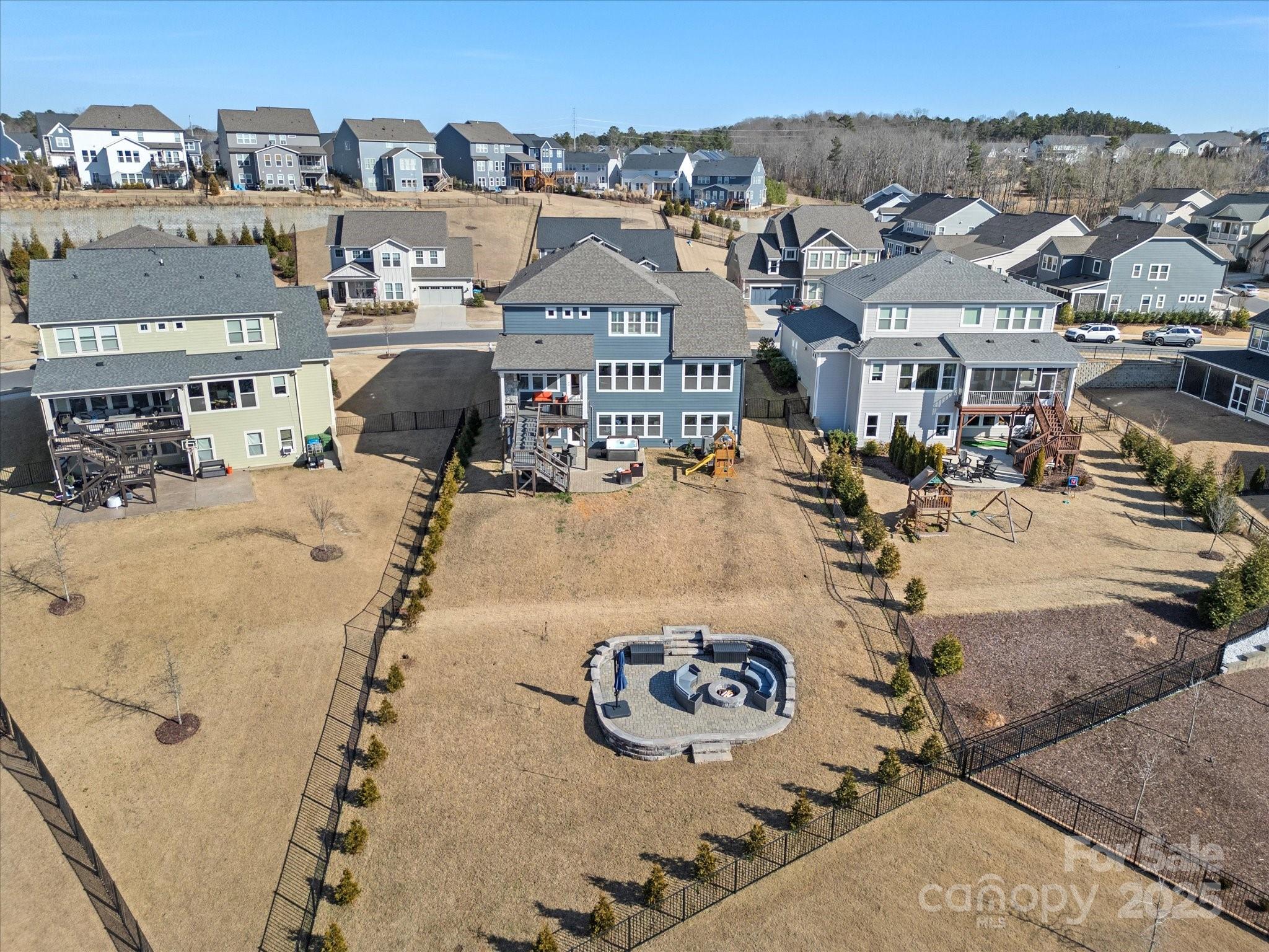 523 Rock Skip Way Fort Mill, SC 29708 - Photo 46 of 48 an aerial view of a house with a garden