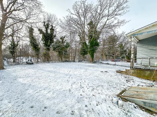 a view of snow covered with snow