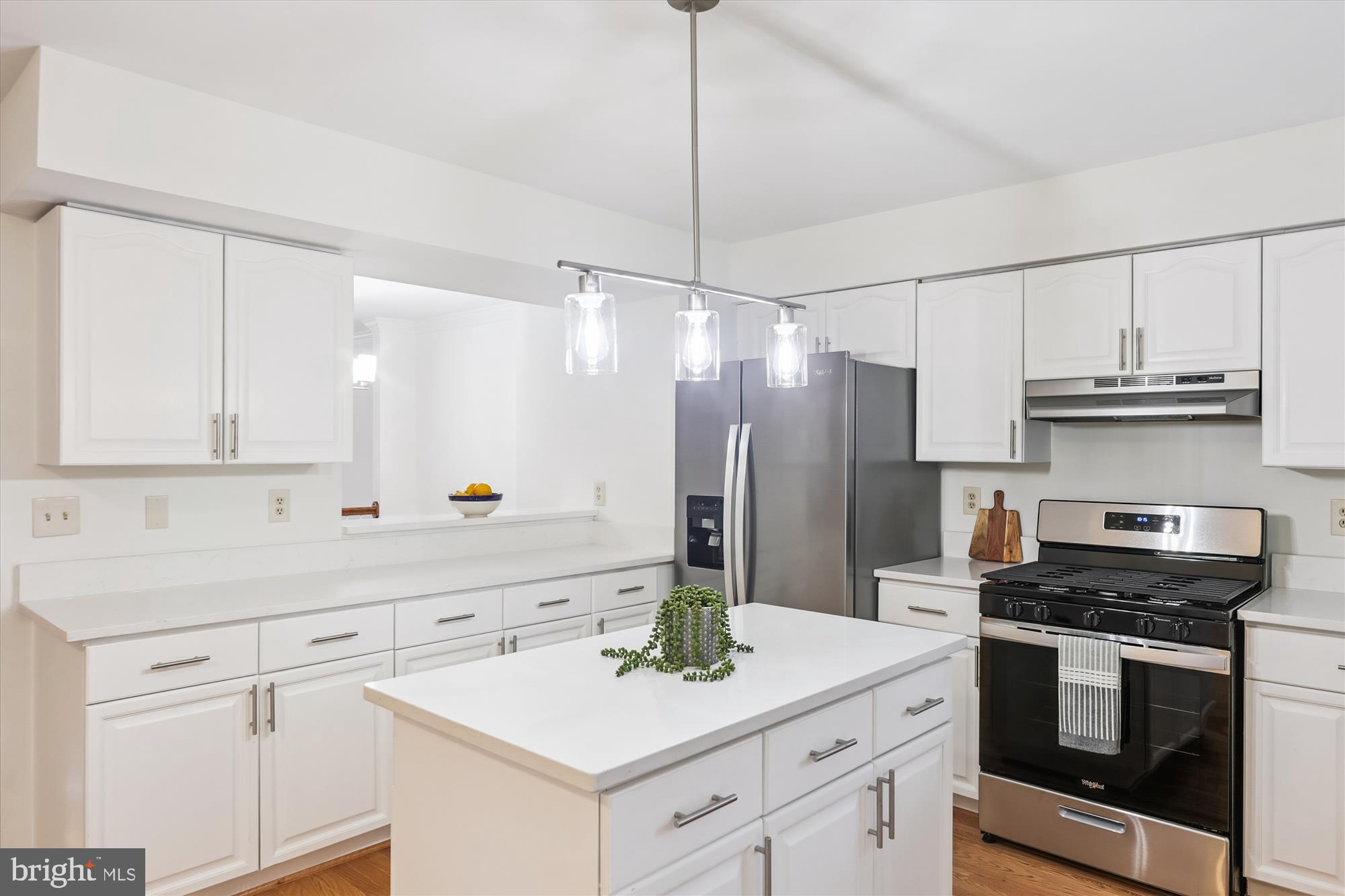 8840 Eagle Rock Lane Springfield, VA 22153 - Photo 13 of 52 a kitchen with stainless steel appliances white cabinets and a sink