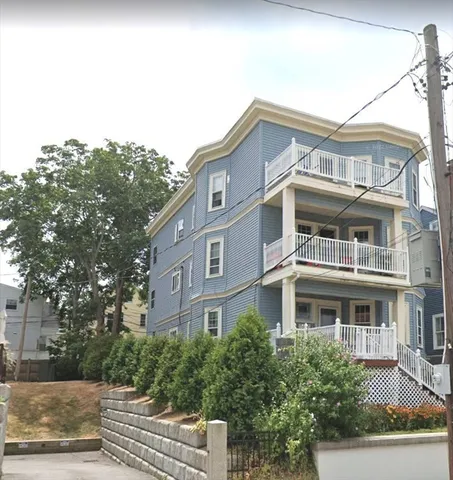 a front view of a house with windows
