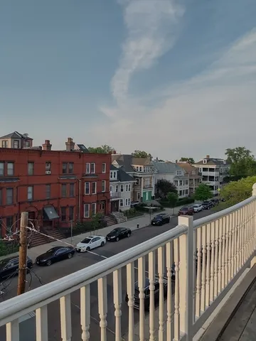 a view of a buildings from a city view