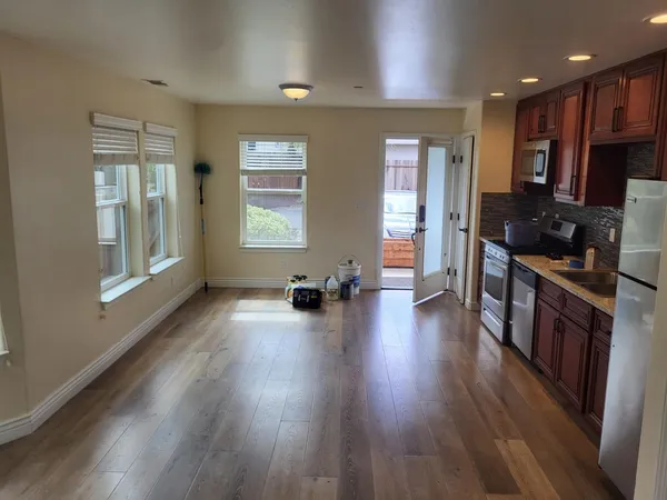 a view of car in garage