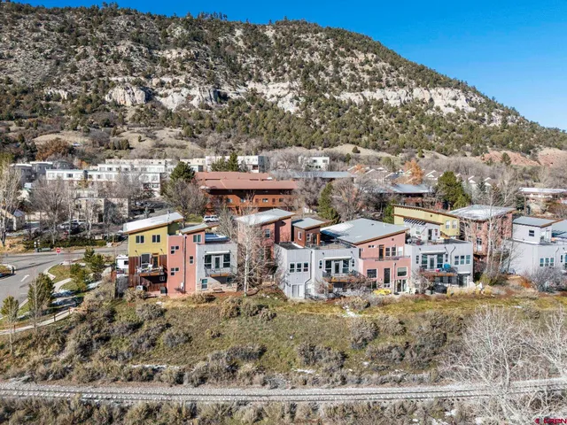 a view of a big yard next to a road
