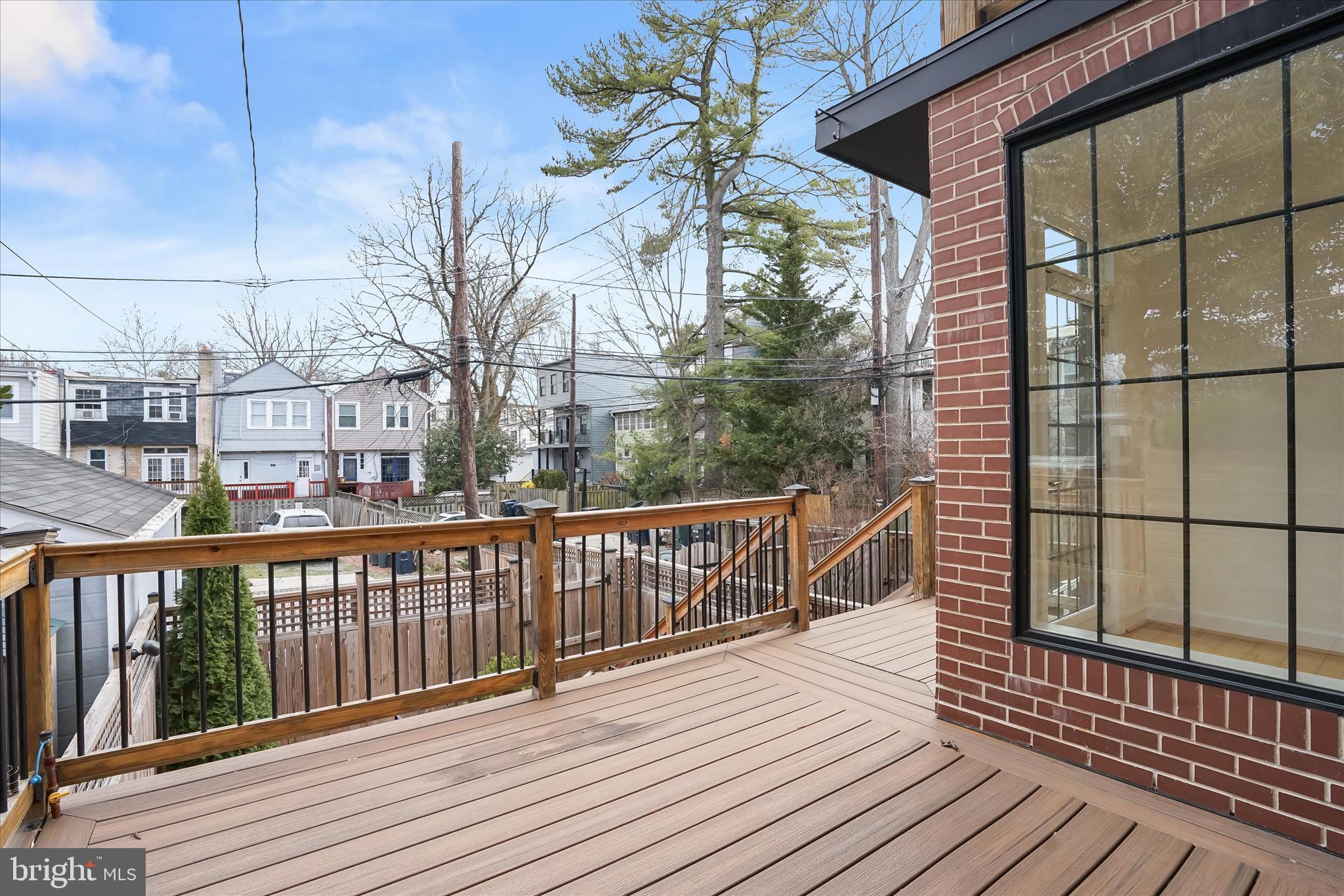 3626 T Street Northwest Washington, DC 20007 - Photo 46 of 61 a view of a balcony with wooden floor