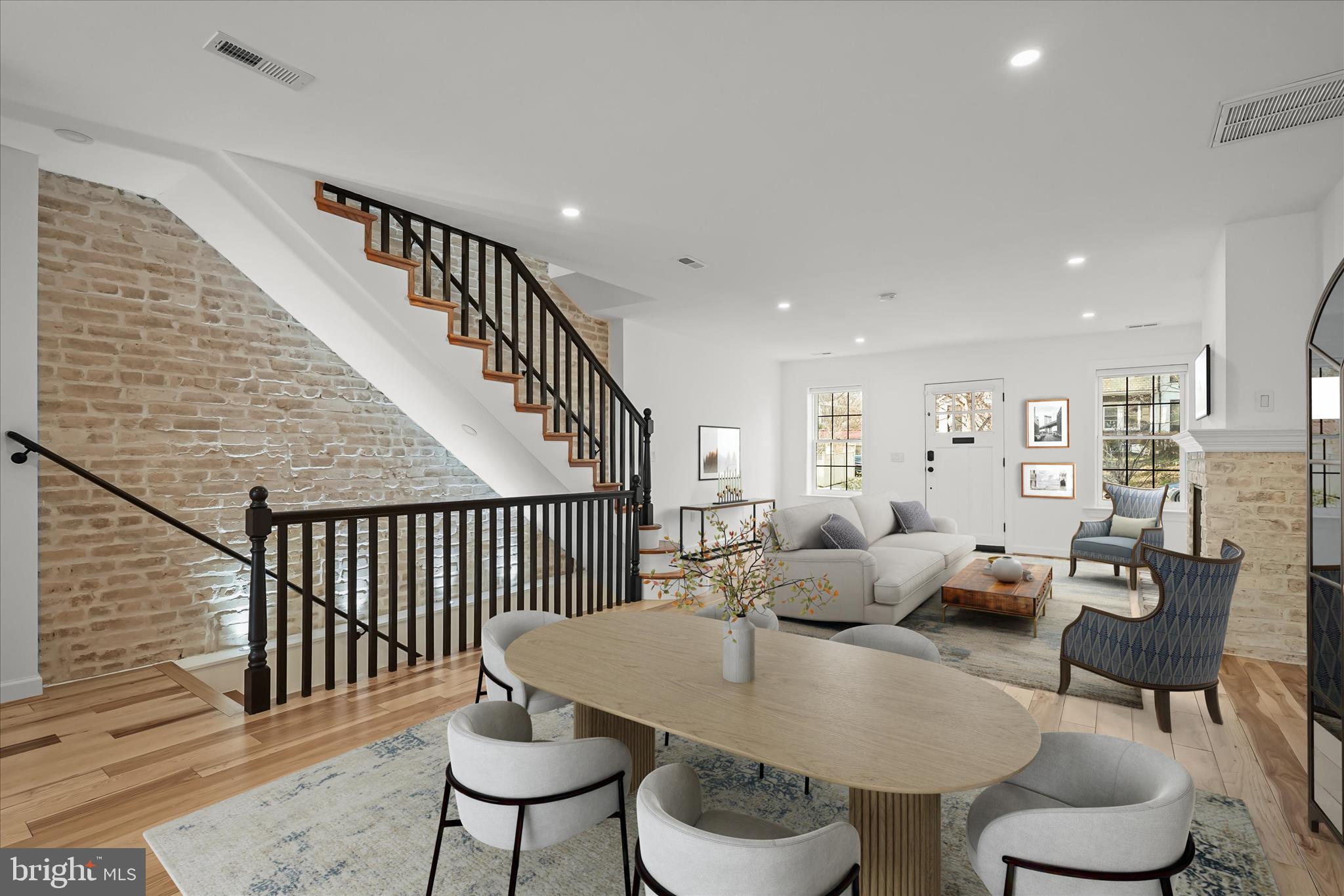 3626 T Street Northwest Washington, DC 20007 - Photo 8 of 61 a living room with furniture and a wooden floor