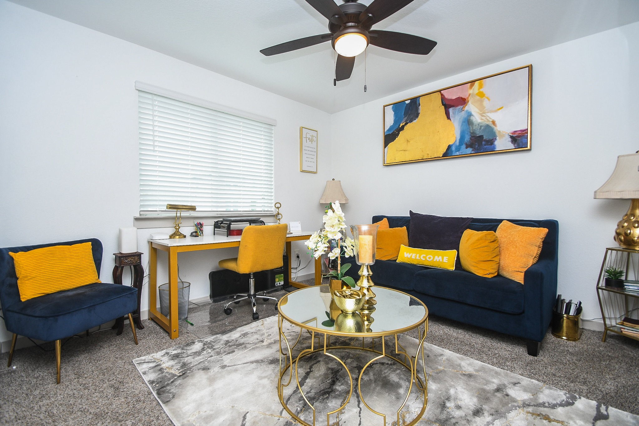 7723 Golden Rubia Lane Rosharon, TX 77583 - Photo 22 of 34 a living room with furniture a rug and a window