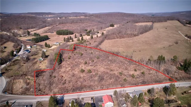 a view of city and mountain