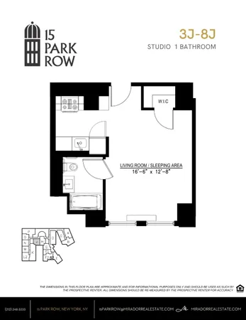 $3,750 | 15 Park Row, Unit 7J | Financial District