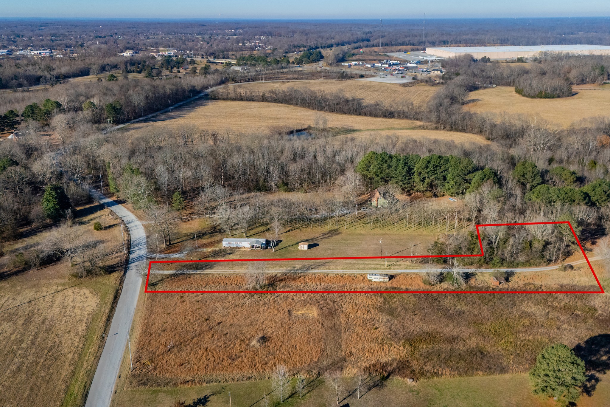 2854 Joe Dowlen Road Pleasant View, TN 37146 - Photo 8 of 12 an aerial view of a houses with a yard