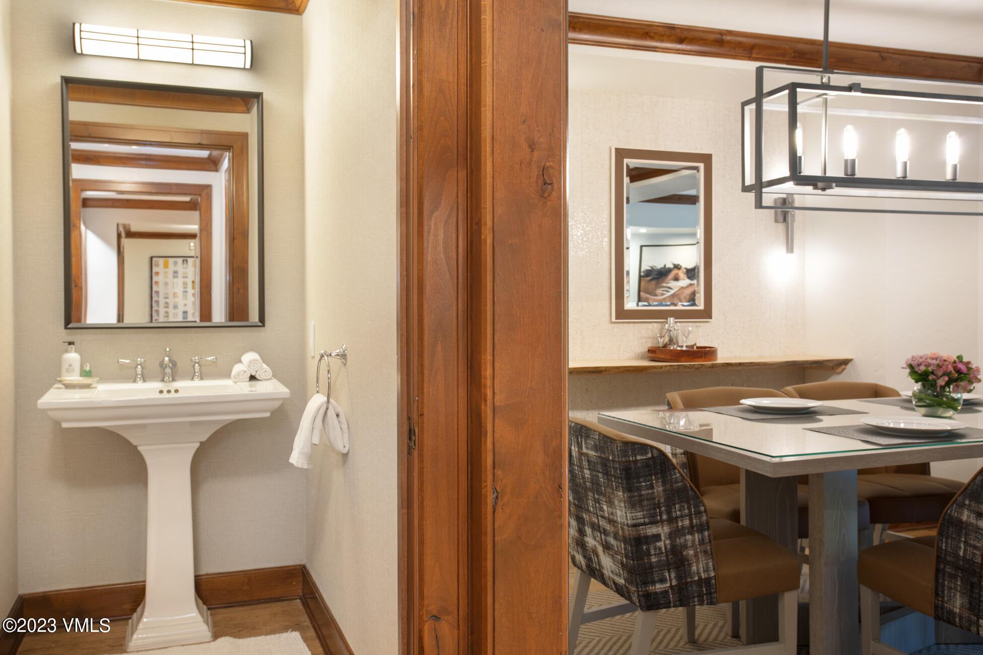 100 Bachelor Ridge Road, Unit 3214 Avon, CO 81620 - Photo 37 of 38 a bathroom with a sink and a mirror