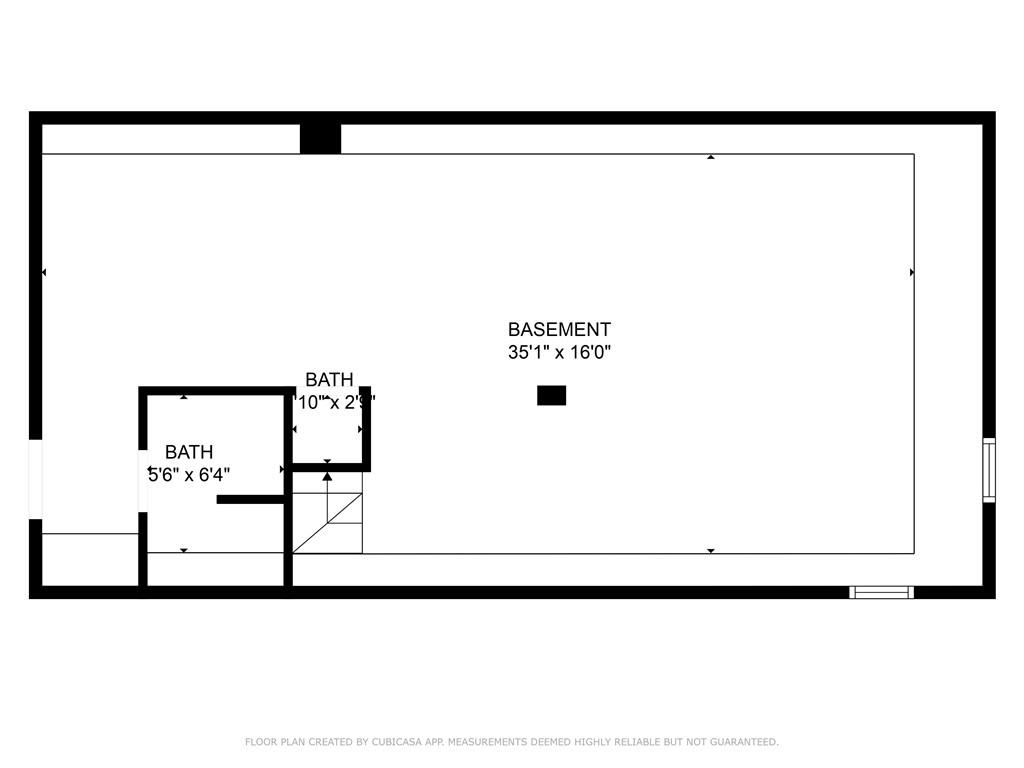 403 Filmore Road Pittsburgh, PA 15221 - Photo 34 of 35 Basement floor plan.