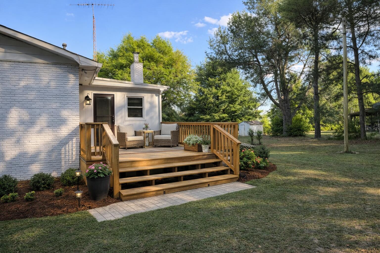 1976 Willow Swamp Road Norway, SC 29113 - Photo 33 of 36 Virtually Staged Back deck