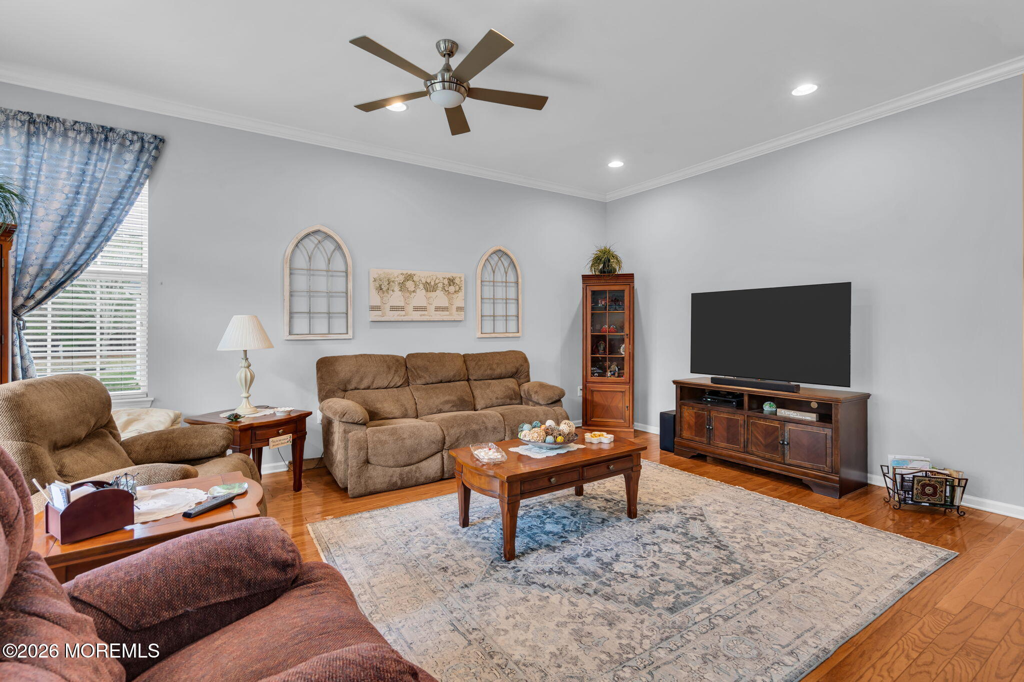56 Pond View Circle Barnegat, NJ 08005 - Photo 15 of 32 a living room with furniture and a flat screen tv