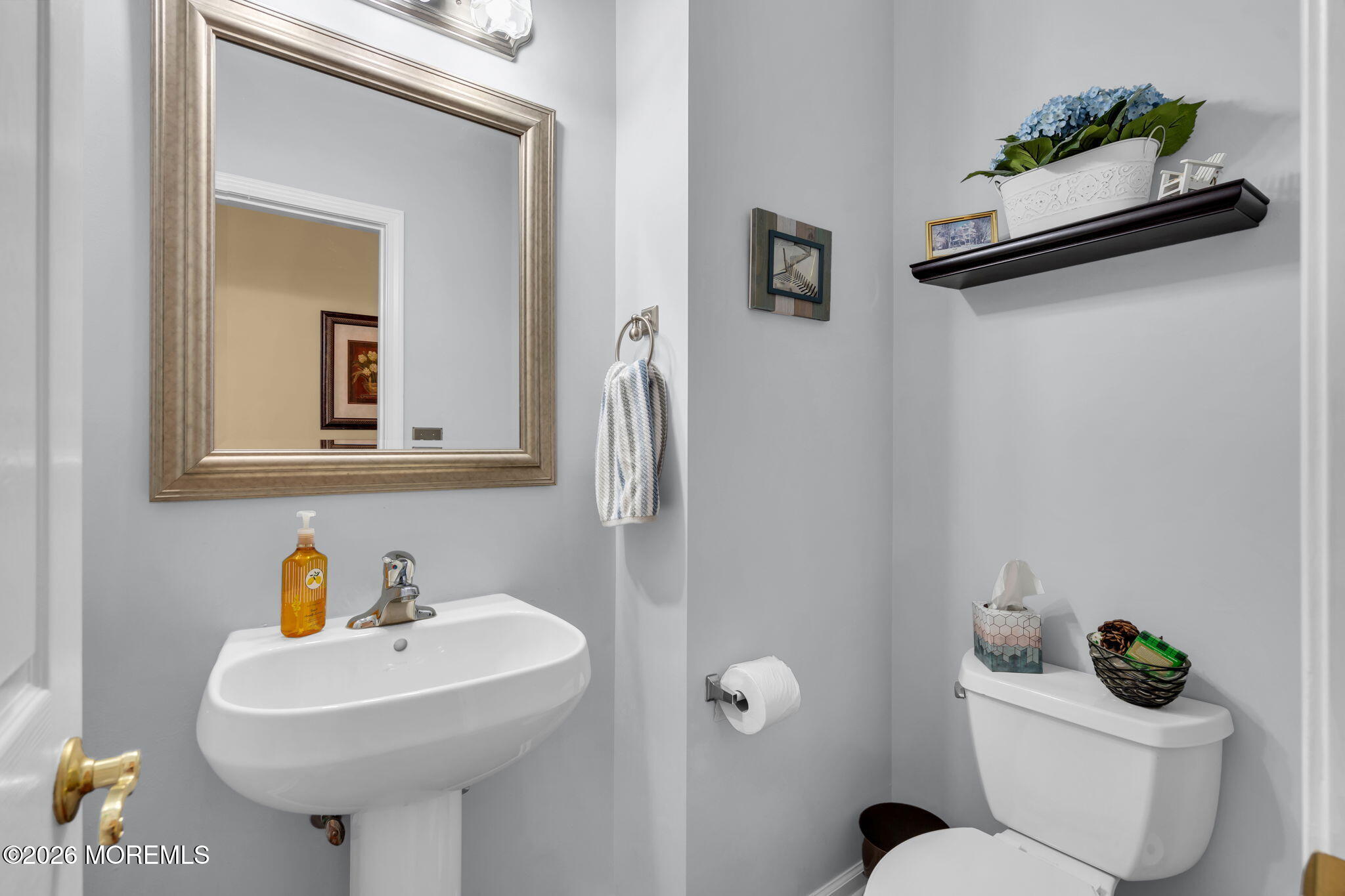 56 Pond View Circle Barnegat, NJ 08005 - Photo 27 of 32 a bathroom with a sink mirror toilet and vanity