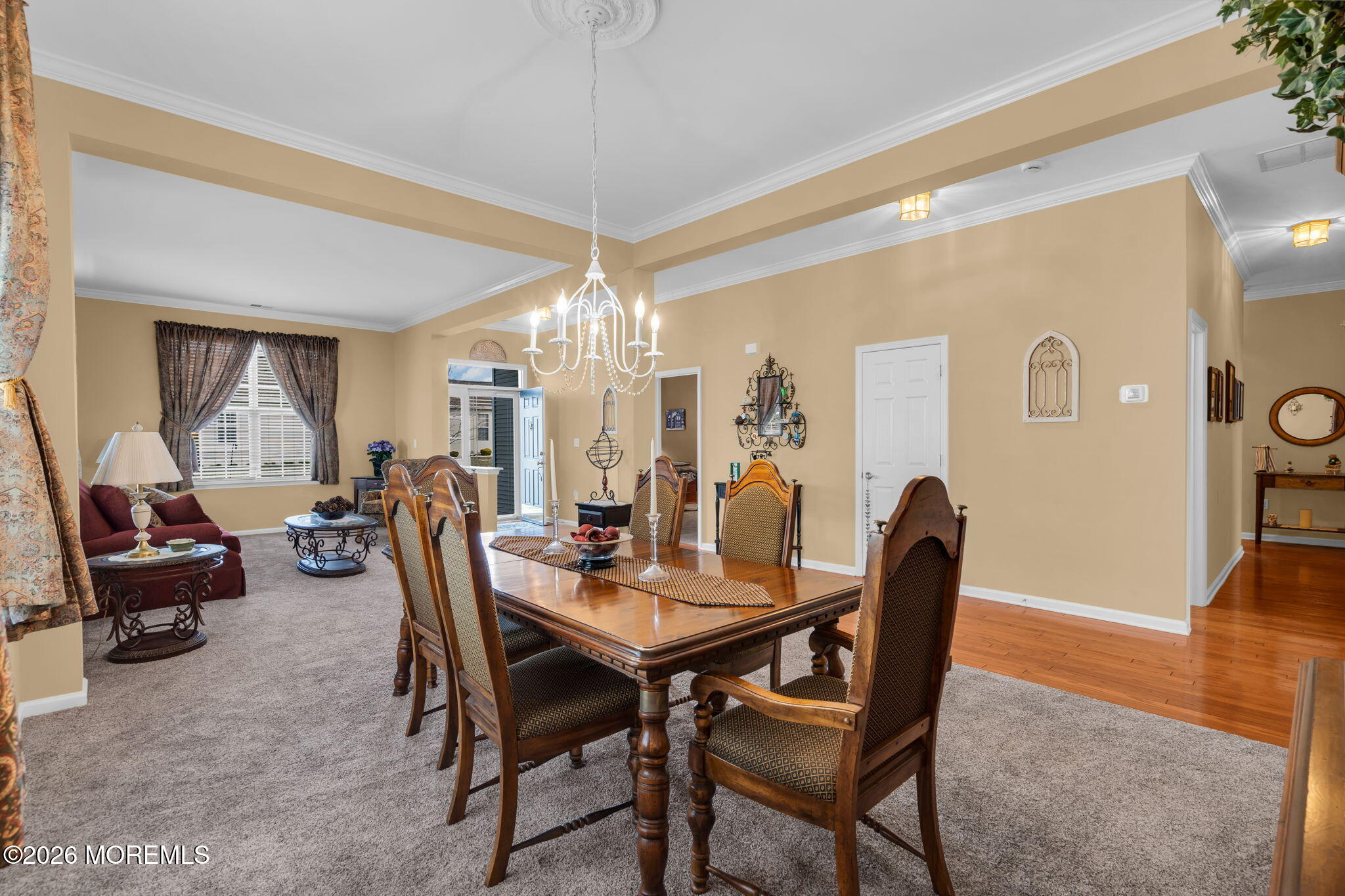 56 Pond View Circle Barnegat, NJ 08005 - Photo 8 of 32 a view of a dining room with furniture and chandelier