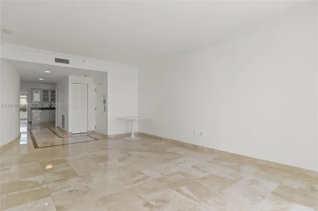 a view of an empty room