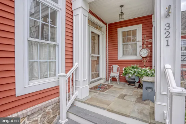 a view of a entryway door front of house