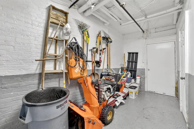 a view of storage and utility room