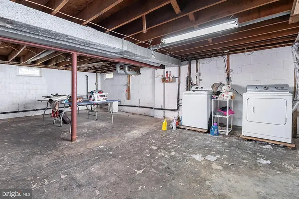 a view of storage and utility room