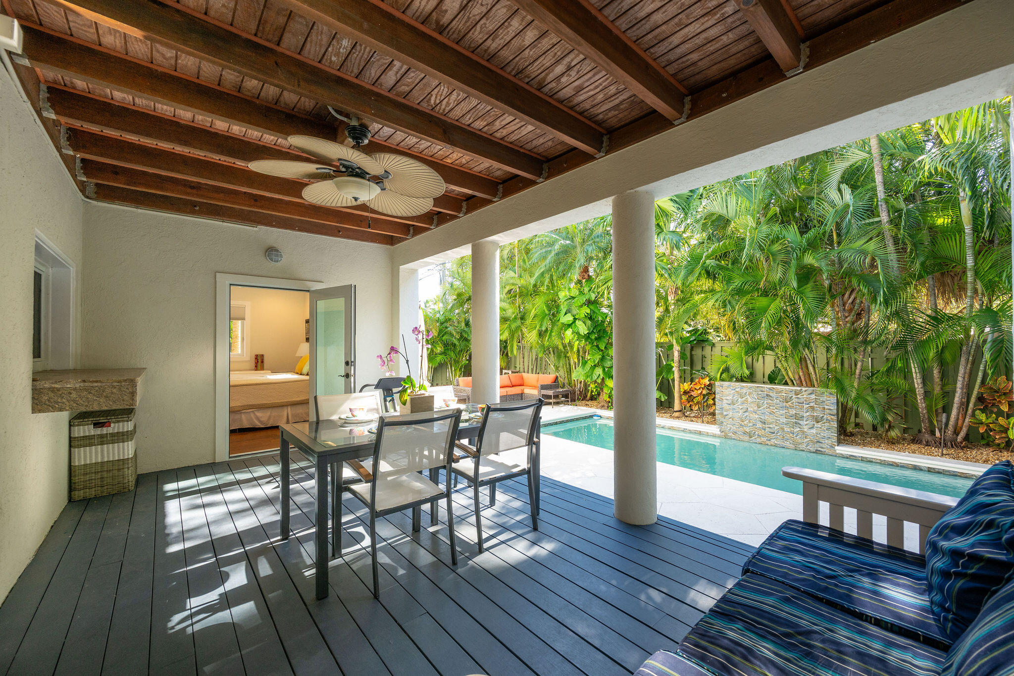 1422 Patricia Street Key West, FL 33040 - Photo 34 of 61 a view of a dining room with furniture window and wooden floor