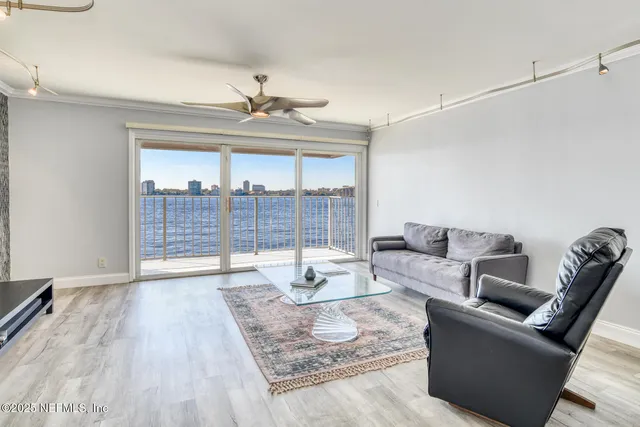 a view of a room from a window