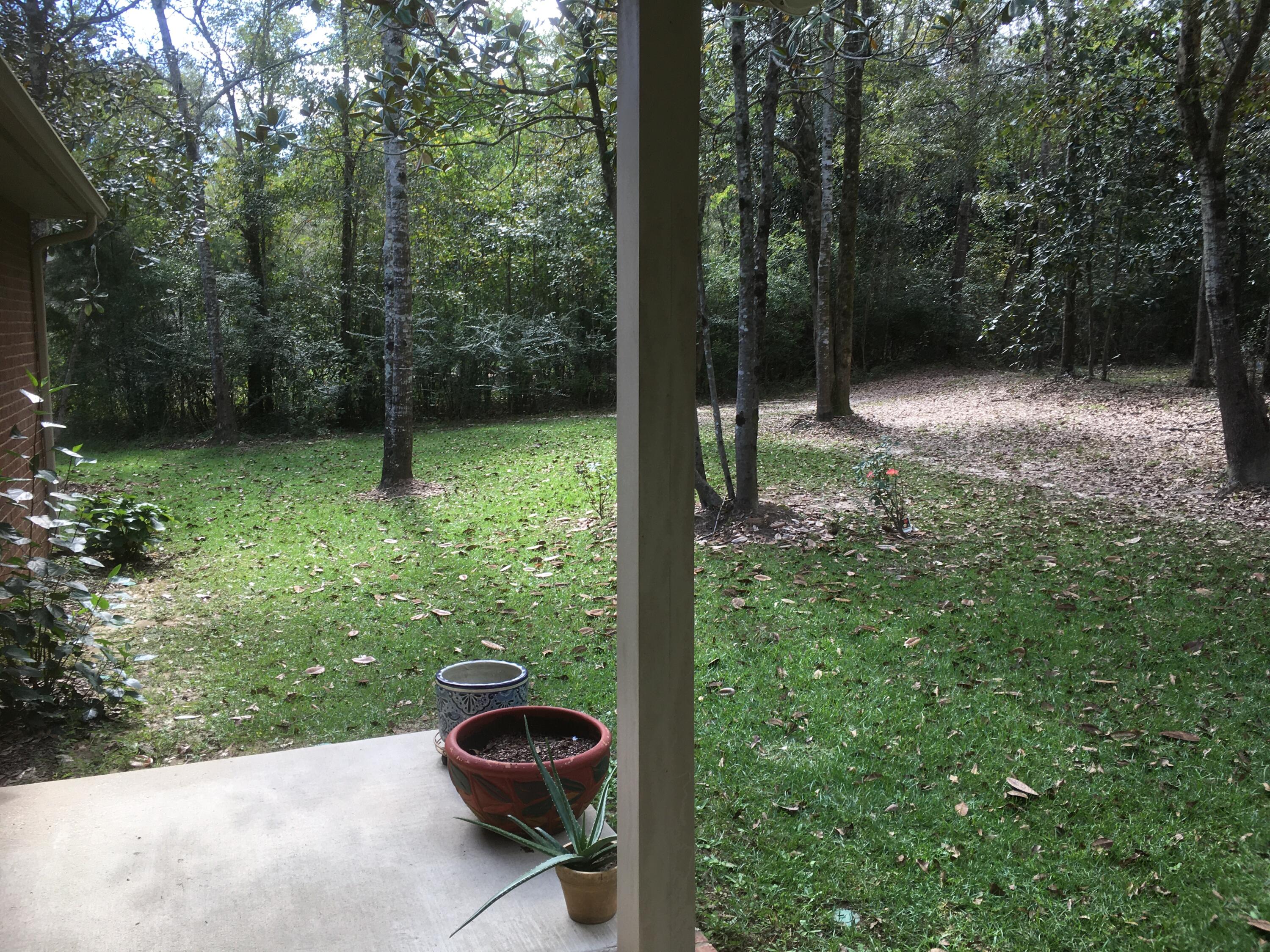 5872 Dairy Road Baker, FL 32531 - Photo 25 of 31 a view of a backyard with large trees and plants