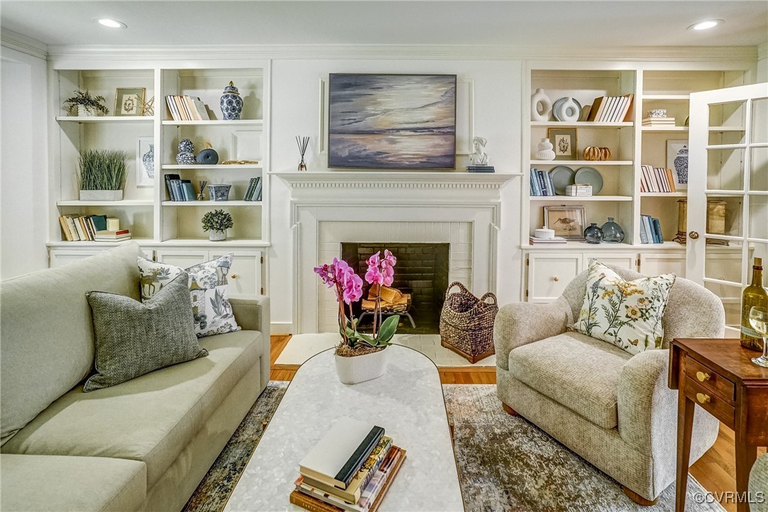 3630 Lansdowne Road Midlothian, VA 23113 - Photo 11 of 50 a living room with furniture and a fireplace