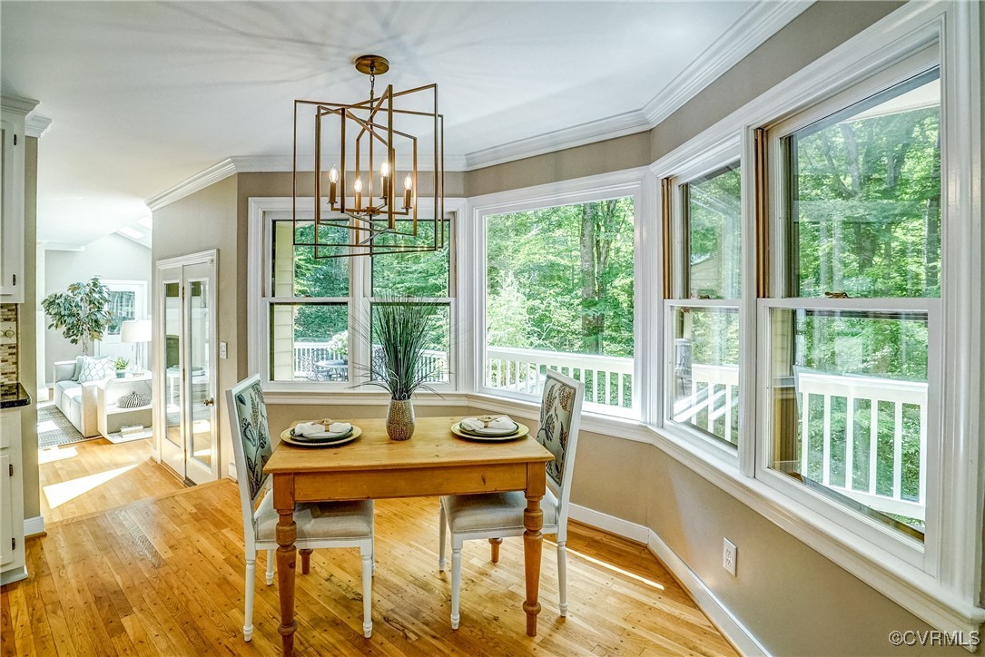 3630 Lansdowne Road Midlothian, VA 23113 - Photo 19 of 50 a view of a dining room with furniture window and outside view