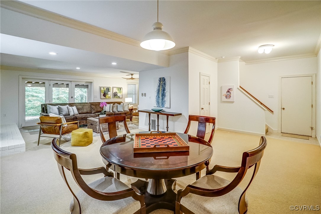 3630 Lansdowne Road Midlothian, VA 23113 - Photo 42 of 50 a view of a dining room with furniture and wooden floor