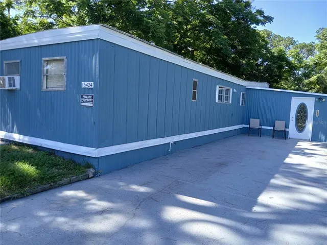 a backyard of a house