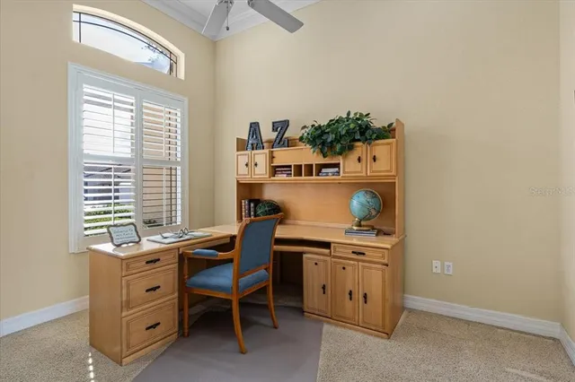 a bed room with a bed and a mirror