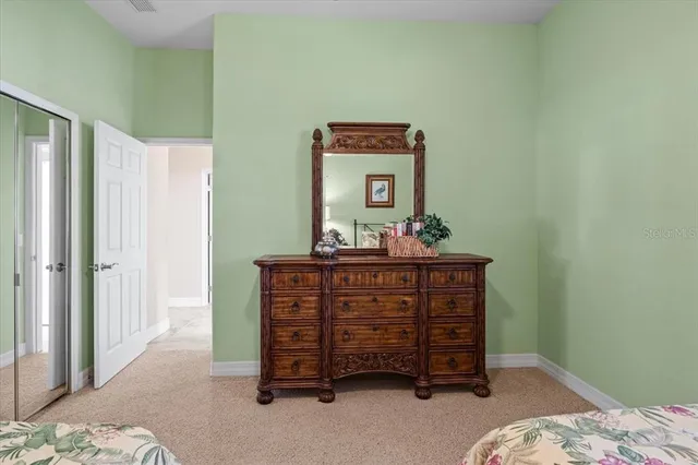 an aerial view of residential building with parking space