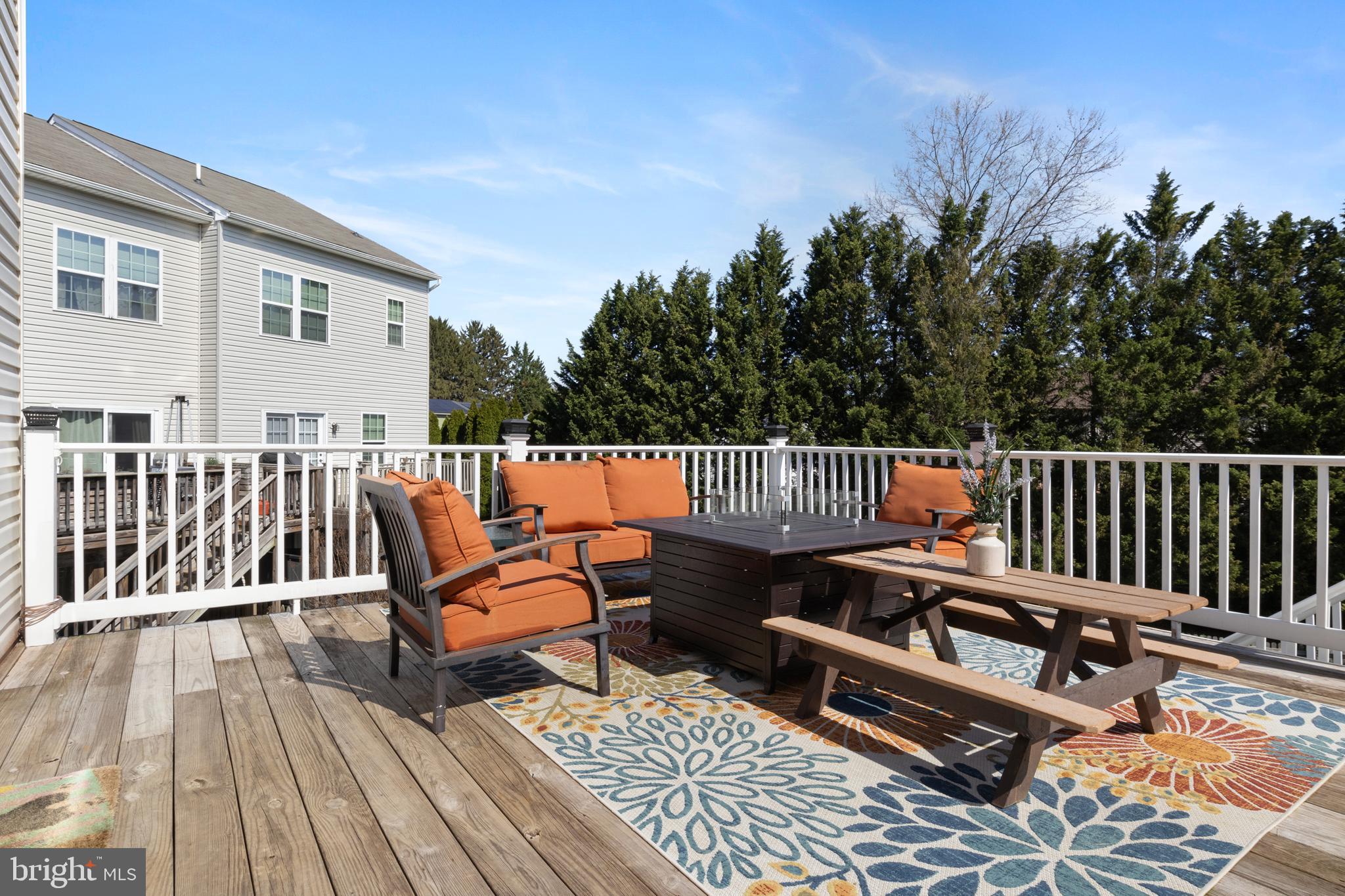 855 Blossom Drive Hanover, PA 17331 - Photo 34 of 53 a view of a roof deck with wooden floor and fence