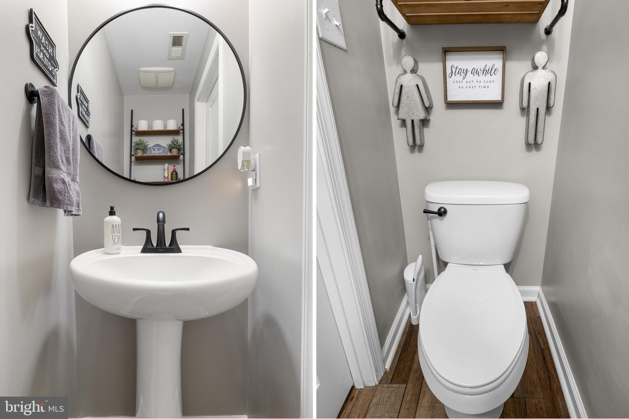 855 Blossom Drive Hanover, PA 17331 - Photo 8 of 53 a bathroom with a toilet sink and mirror